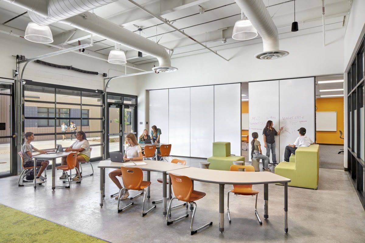 Work Surfaces operable partition system