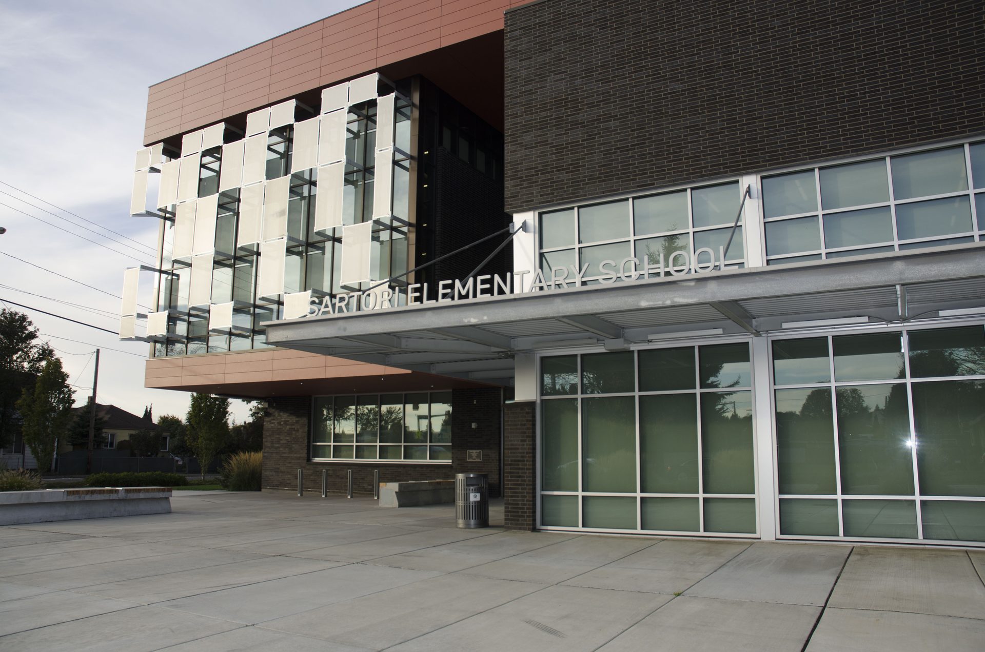 Sartori Elementary School operable partition installation, Renton, WA (photo 4)