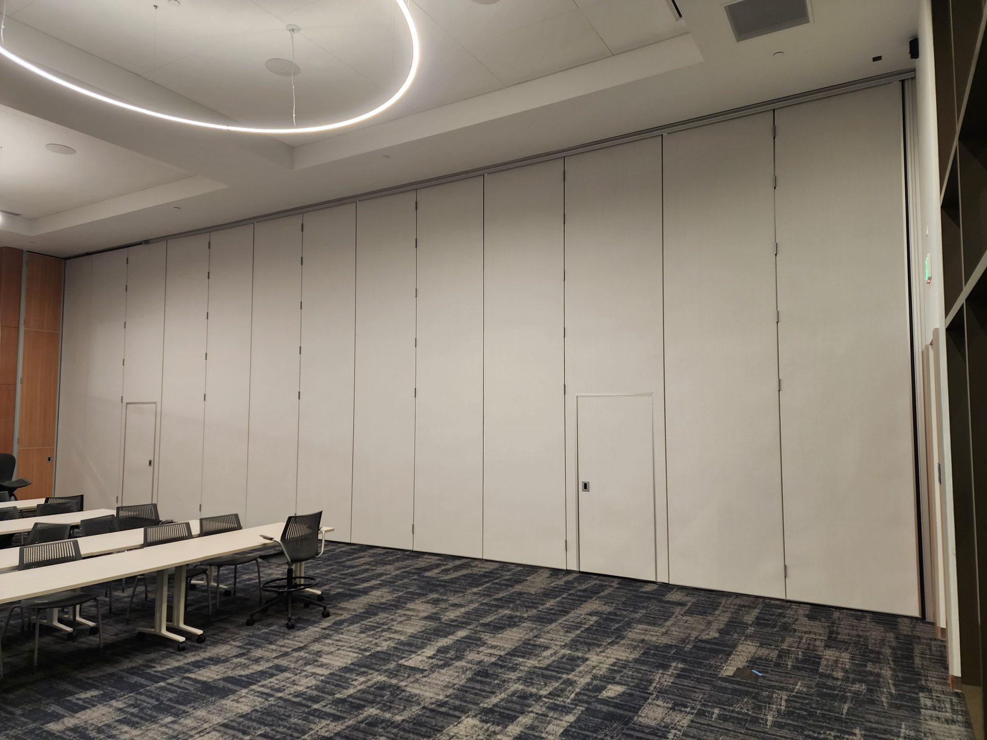 Tillamook Bay Community College operable partition installation, Tillamook, OR (photo 2)